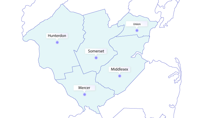 ServiceMaster Professional Restoration Service Area Map
