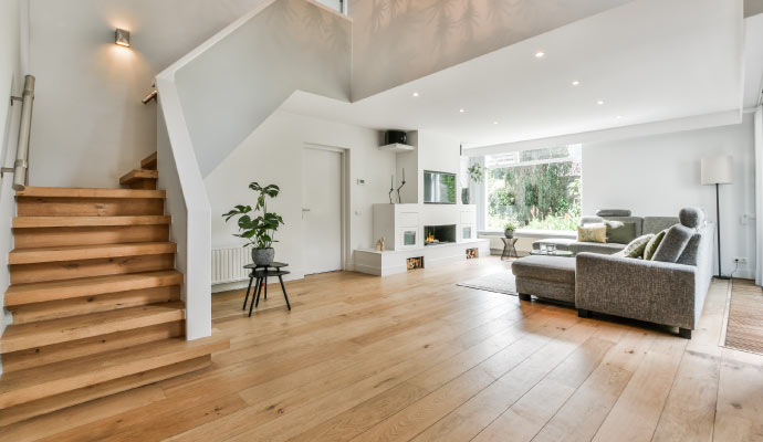 Clean living room