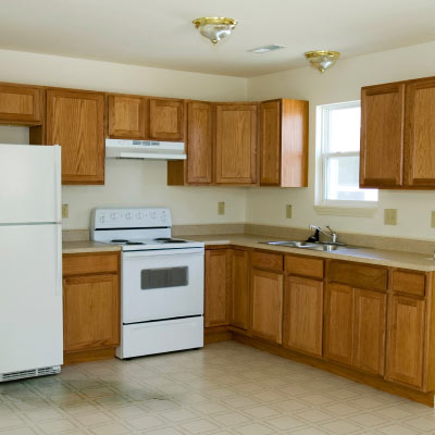 An empty kitchen