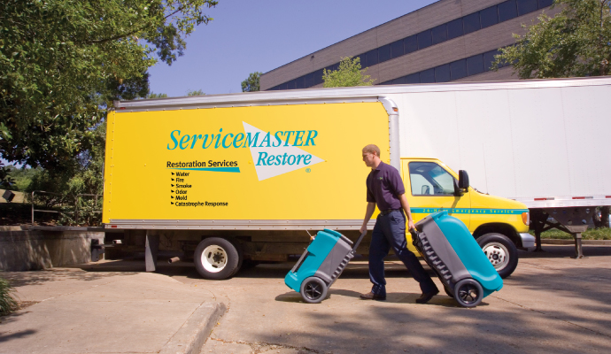 ServiceMaster Professional Restoration service vehicle